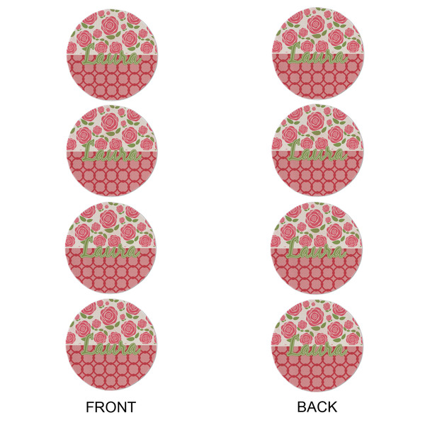 Roses Round Linen Placemats - APPROVAL Set of 4 (double sided)