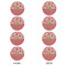 Roses Round Linen Placemats - APPROVAL Set of 4 (double sided)