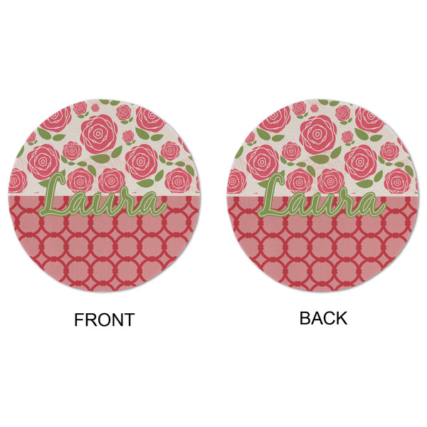 Roses Round Linen Placemats - APPROVAL (double sided)
