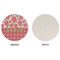 Roses Round Linen Placemats - APPROVAL (single sided)
