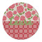 Roses Round Linen Placemats - FRONT (Double Sided)