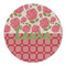Roses Round Linen Placemats - FRONT (Single Sided)
