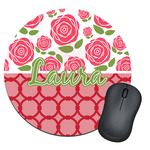 Roses Round Mouse Pad (Personalized)