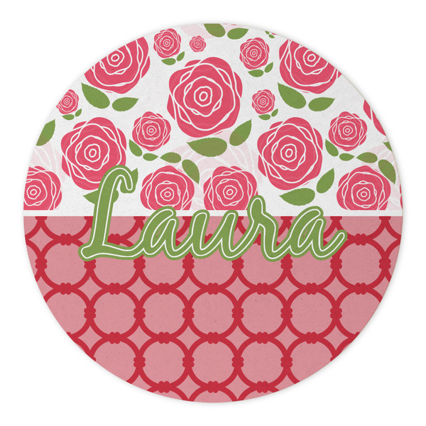 Roses Round Paper Coaster - Approval