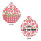 Roses Round Pet ID Tag - Large - Approval