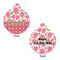 Roses Round Pet Tag - Front & Back