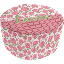 Roses Round Pouf Ottoman (Personalized)