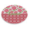 Roses Round Stone Trivet - Angle View
