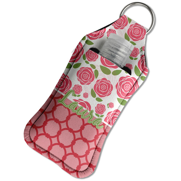 Roses Sanitizer Holder Keychain - Large in Case