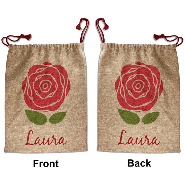 Roses Santa Bag - Front and Back