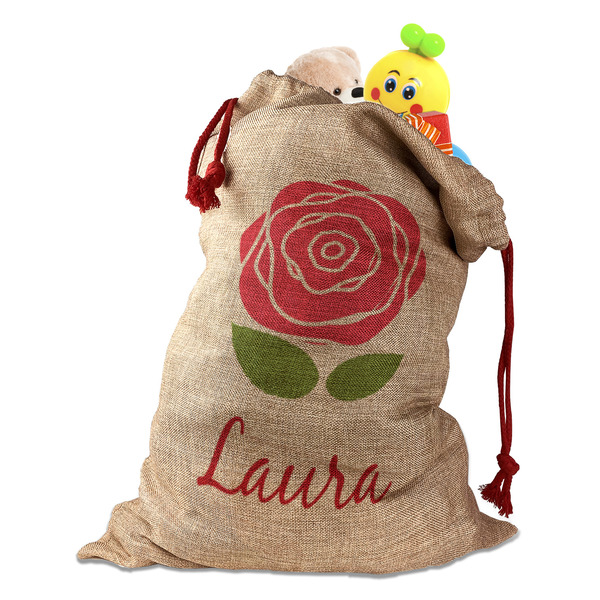 Custom Roses Santa Sack (Personalized)