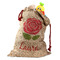 Roses Santa Bag - Front (stuffed w toys) PARENT