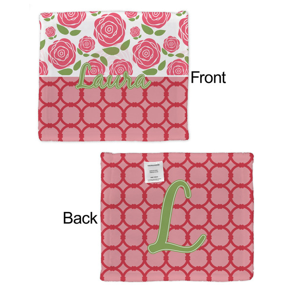 Roses Security Blanket - Front & Back View