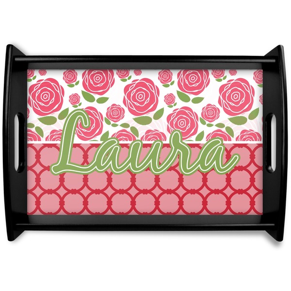 Custom Roses Wooden Tray (Personalized)