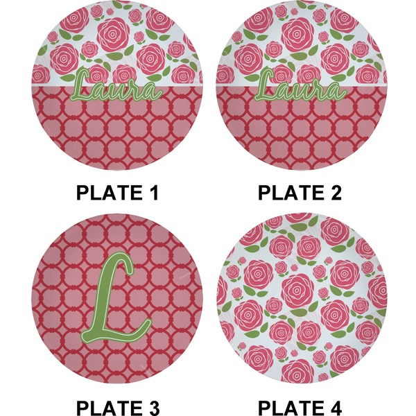 Roses Set of Appetizer / Dessert Plates (Approval)
