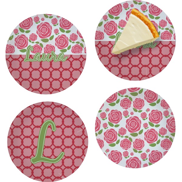 Roses Set of Appetizer / Dessert Plates