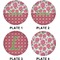 Roses Set of Lunch / Dinner Plates (Approval)