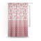 Roses Sheer Curtain With Window and Rod