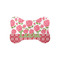 Roses Bone Shaped Dog Food Mat (Small) (Personalized)