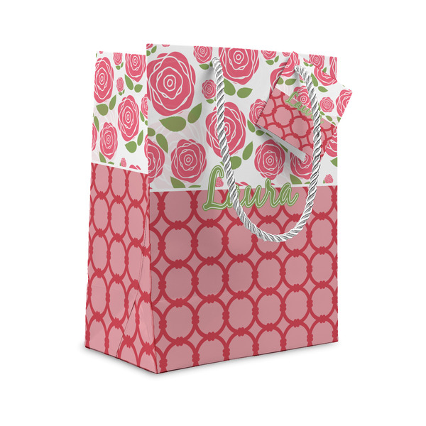 Custom Roses Small Gift Bag (Personalized)