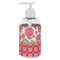 Roses Plastic Soap / Lotion Dispenser (8 oz - Small - White) (Personalized)