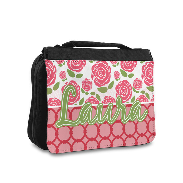 Custom Roses Toiletry Bag - Small (Personalized)
