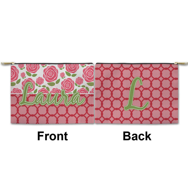 Roses Small Zipper Pouch Approval (Front and Back)