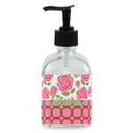 Roses Glass Soap & Lotion Bottle - Single Bottle (Personalized)