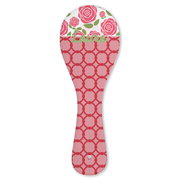 Custom Roses Ceramic Spoon Rest (Personalized)