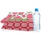 Roses Sports Towel Folded with Water Bottle