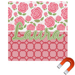 Roses Square Car Magnet - 6" (Personalized)
