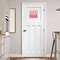 Roses Square Wall Decal on Door