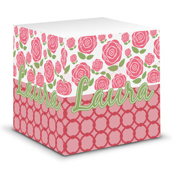 Roses Sticky Note Cube (Personalized)