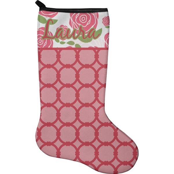 Custom Roses Holiday Stocking - Single-Sided - Neoprene (Personalized)
