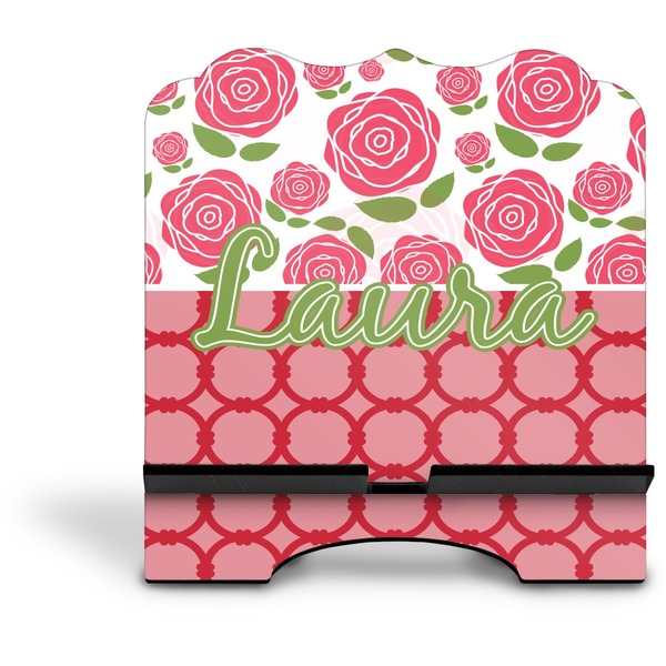 Roses Stylized Tablet Stand - Front without iPad