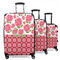 Roses 3 Piece Luggage Set - 20" Carry On, 24" Medium Checked, 28" Large Checked (Personalized)