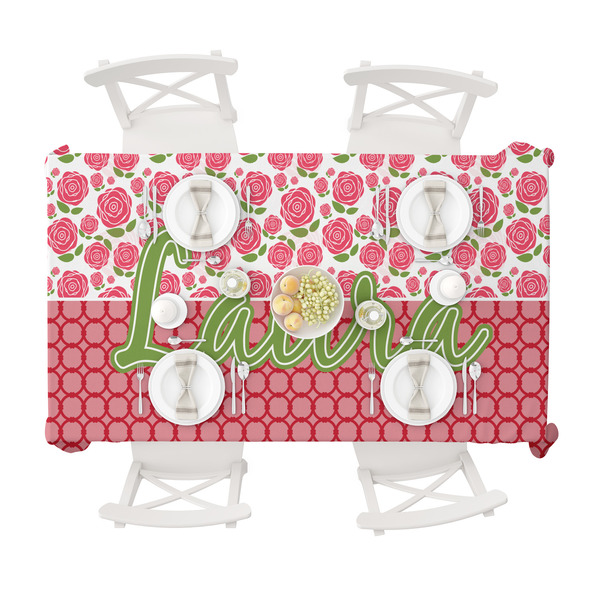 Roses Tablecloths (58"x102") - TOP VIEW