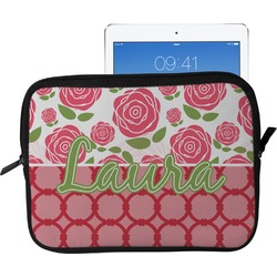 Roses Tablet Case / Sleeve - Large (Personalized)