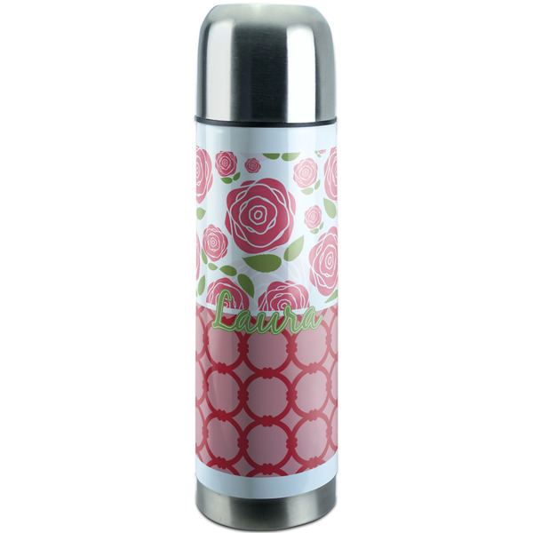 Custom Roses Stainless Steel Thermos (Personalized)