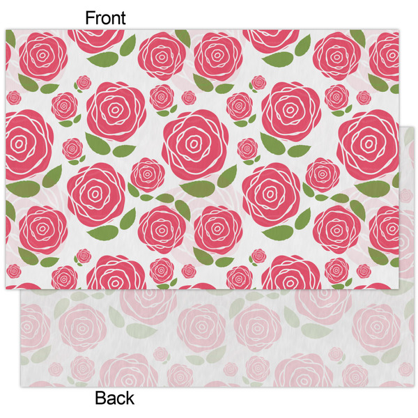 Roses Tissue Paper - Heavyweight - XL - Front & Back