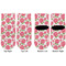 Roses Toddler Ankle Socks - Double Pair - Front and Back - Apvl