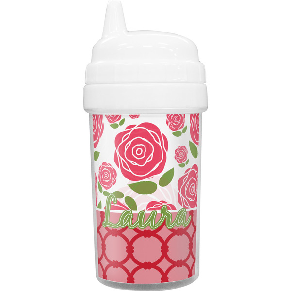 Custom Roses Toddler Sippy Cup (Personalized)