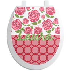 Roses Toilet Seat Decal (Personalized)