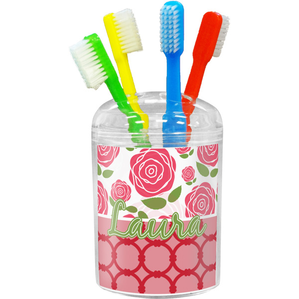 Custom Roses Toothbrush Holder (Personalized)