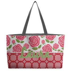 Roses Beach Totes Bag - w/ Black Handles (Personalized)