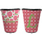 Roses Trash Can Black - Front and Back - Apvl