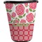 Roses Waste Basket - Single Sided (Black) (Personalized)