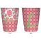 Roses Trash Can White - Front and Back - Apvl
