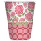 Roses Trash Can White