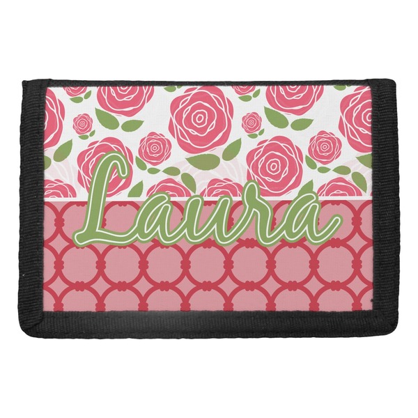 Custom Roses Trifold Wallet (Personalized)